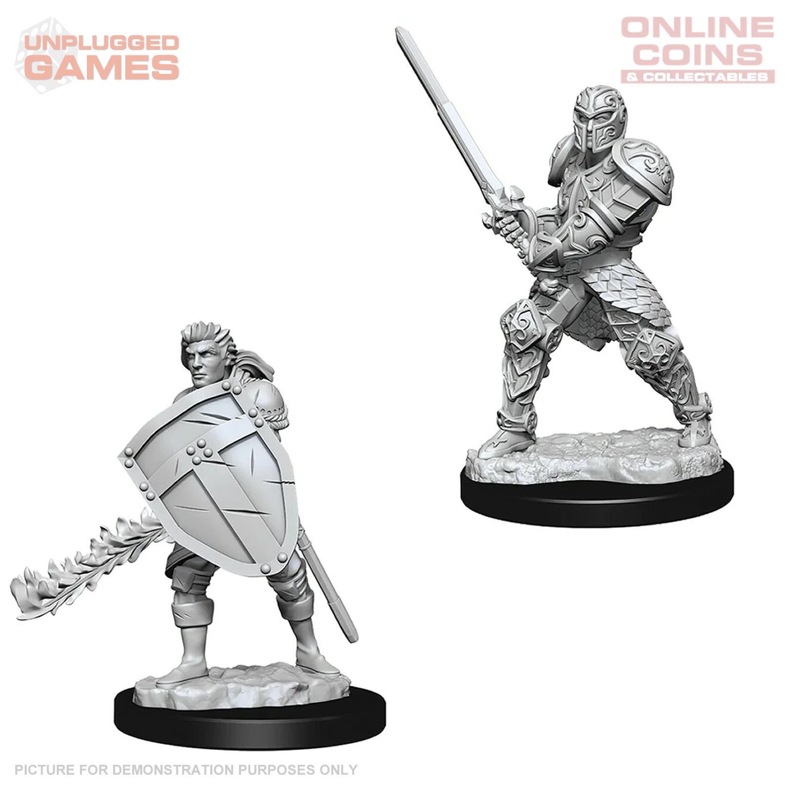 Dungeons & Dragons Nolzurs Marvelous Unpainted Miniatures - Male Human Fighter